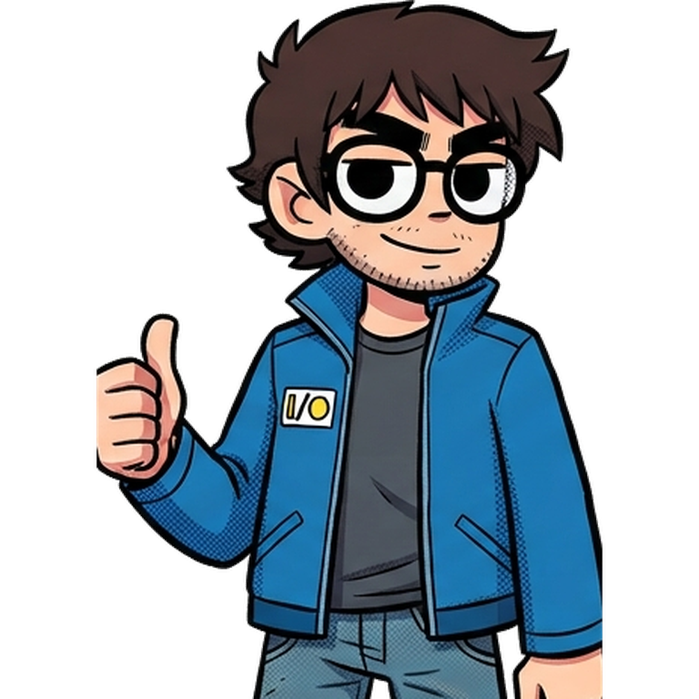 Avatar oficial de ThatPCGuy en plano medio como asesor de soporte TI